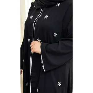 عبای جواهر دوزی شده شکوفه مناسب محرم و مراسمات